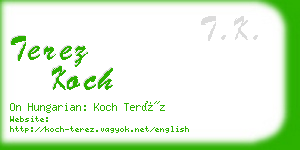 terez koch business card